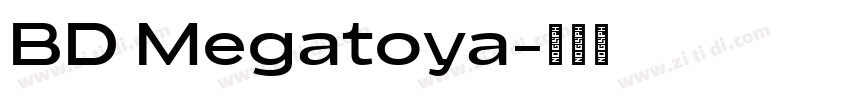 BD Megatoya字体转换